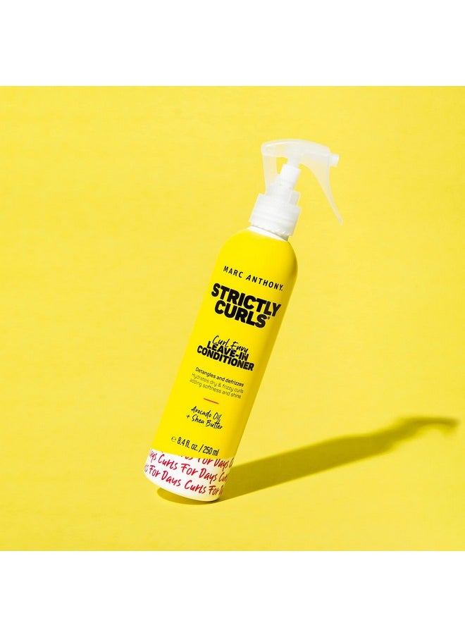 Marc Anthony Leave-In Conditioner, Strictly Curls - Shea Butter, Vitamin E & Avocado Oil Softens & Defines Coarse Curls - Sulfate-Free Anti-Frizz Styling Product For Curly, & Wavy Hair