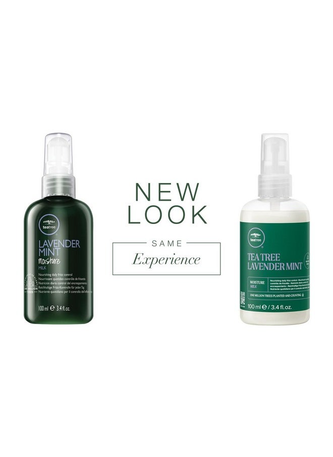 Tea Tree Lavender Mint Moisture Milk, Leave-In Conditioner, For Coarse, Curly + Dry Hair, 3.4 fl. oz.