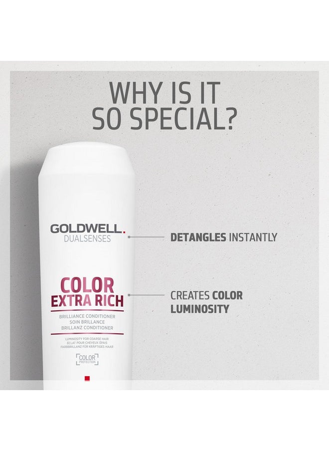 Goldwell Dualsenses Color Extra Rich Brilliance Conditioner, 10.1 Fl Oz (Pack of 1)