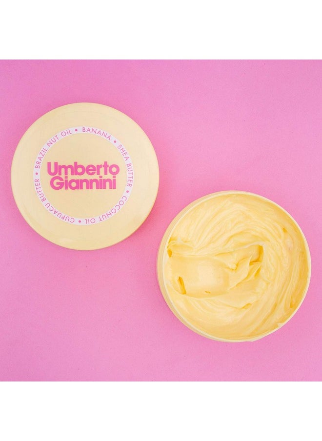Umberto Giannini Banana Butter Leave-In Conditioner, Vegan, Cruelty Free & Silicone Free Leave-In Conditioner for Curly or Wavy Hair, 2 Pack