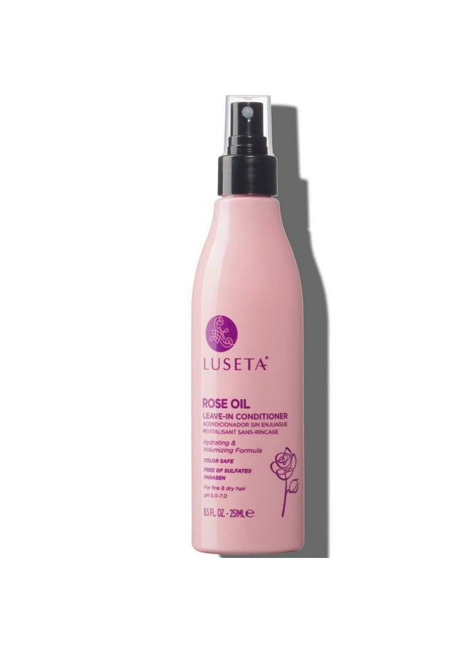 Luseta Rose Oil Leave in Conditioner for Fine & Dry Hair,Nourishing,Moisture,Volume,Silicone-Free,8.5Fl Oz