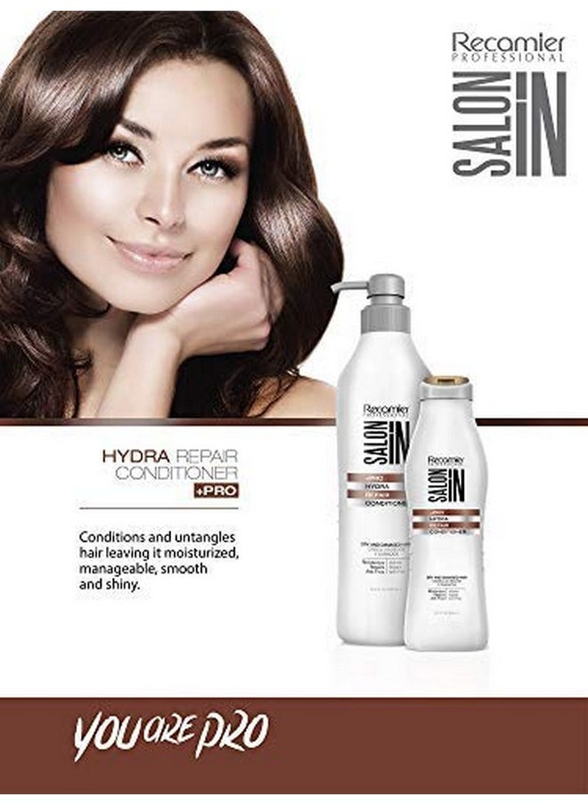 Recamier SalonIn Hydra Repair Conditioner for Extremely Dry and Britten Hair | Acondicionador Para Cabello Reseco y Quebradizo 33.8 Ounces 1000 Mililiters