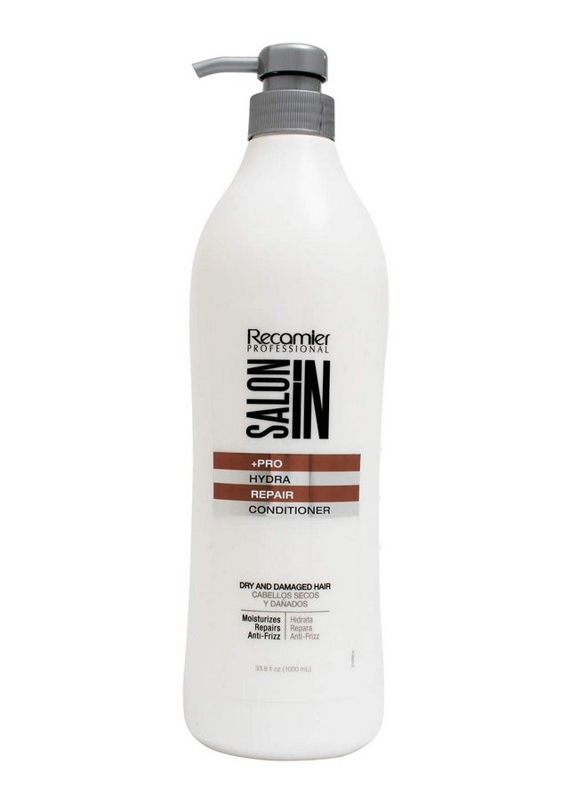 Recamier SalonIn Hydra Repair Conditioner for Extremely Dry and Britten Hair | Acondicionador Para Cabello Reseco y Quebradizo 33.8 Ounces 1000 Mililiters