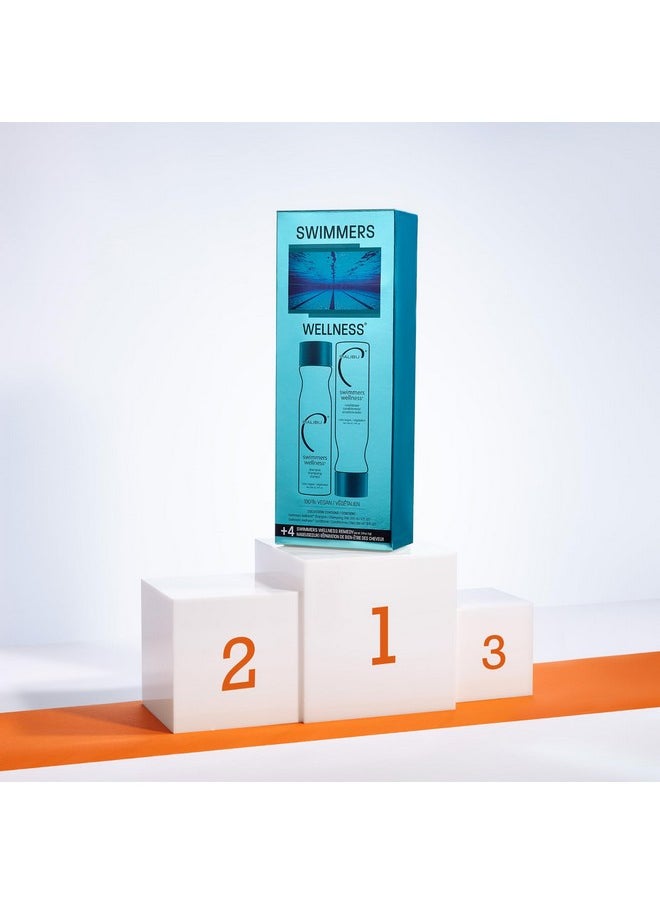 Malibu C Swimmers Wellness Conditioner - Moisturizing Conditioner for Swimmers to Combat Dry, Brittle Hair - Restores Texture Affected by Pool Elements - Sulfate Free Hair Care (9 oz)