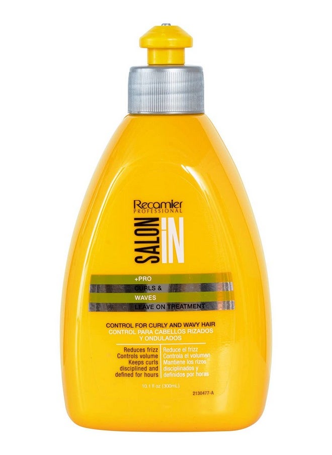 RECAMIER PROFESSIONAL SALON IN Curls & Waves Hair Leave-On Treatment Moisturizing Acondicionador Sin Enjuague para Cabello Rizado 10.1 oz