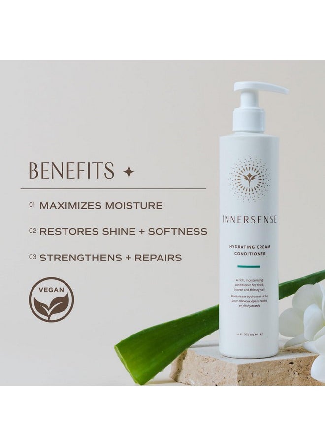 INNERSENSE Organic Beauty - Natural Hydrating Cream Conditioner | Non-Toxic, Cruelty-Free, Clean Haircare (10oz)