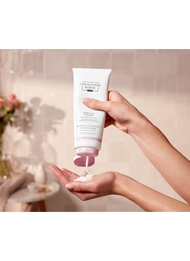 Christophe Robin Delicate Volumizing Conditioner With Rose Extracts for Thin, Fine, and Flat Hair 6.7 fl. oz