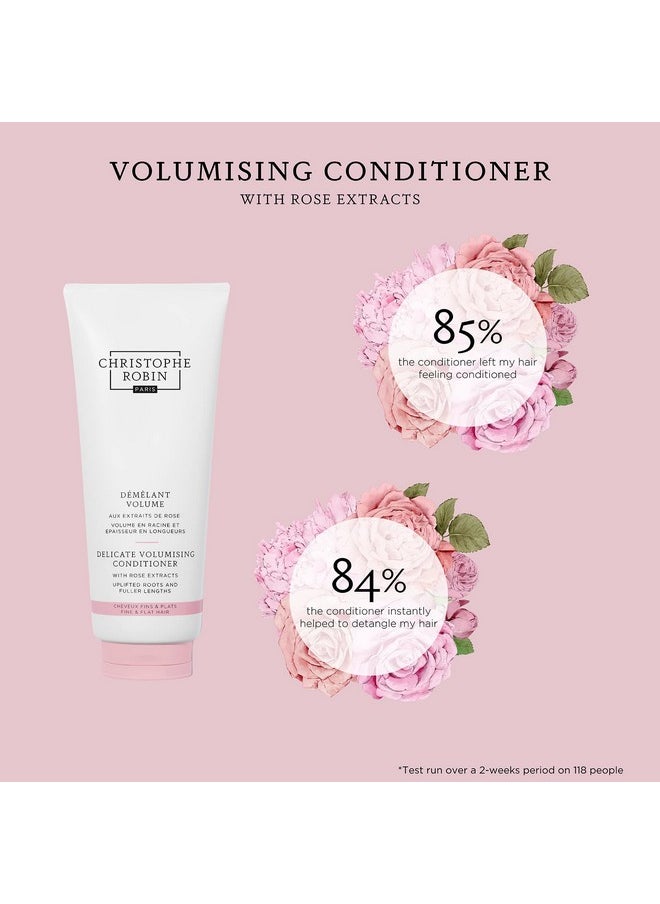 Christophe Robin Delicate Volumizing Conditioner With Rose Extracts for Thin, Fine, and Flat Hair 6.7 fl. oz