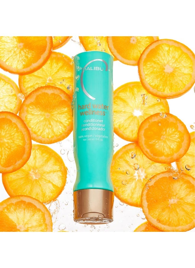 Malibu C Hard Water Wellness Hair Conditioner - Sulfate Free Conditioner that Increases Moisture & Shine - Protects Hair from Waterborne Elements (9 oz)