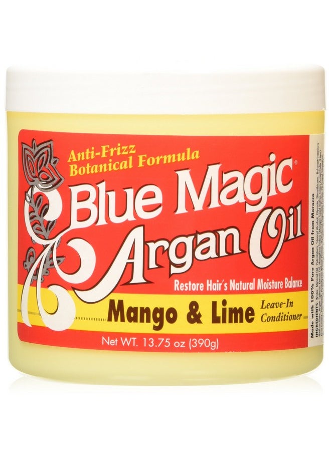 Blue Magic Argan Oil Mango/Lime Leave In Conditioner, 13.75 Ounce for 1 PACK.