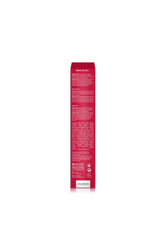 NOVEX Leave-In Conditioner - Brazilian Keratin Recharge Tube - 3 fl oz (Pack of 4) - Reconstructive Keratin, Frizz Control & Damage Repair, Ultra Concentrated Formula for Smooth and Straight Hair