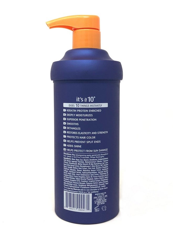 It's A 10 Miracle Deep Conditioner Plus Keratin for Unisex, 17.5 Ounce