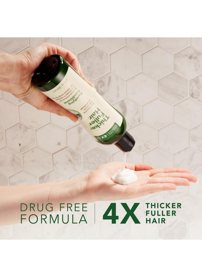 Thicker Fuller Hair Fortifying Conditioner - Moisturizing Conditioner for Women - Lightweight, Natural Formula - Hair Smoothing Conditioner - 12 oz