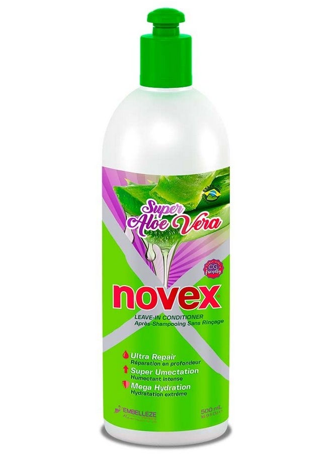 Novex Super Aloe Vera Leave In Conditioner, 17.6 Oz Bottle