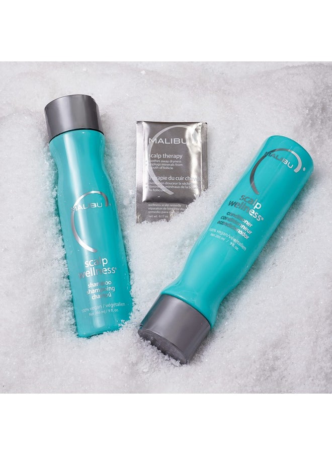 Malibu C Scalp Wellness Conditioner (9 oz) - Scalp Soothing Hair Conditioner with Eucalyptus + Spearmint Oil - Sulfate-Free Moisturizing Dry Scalp Conditioner