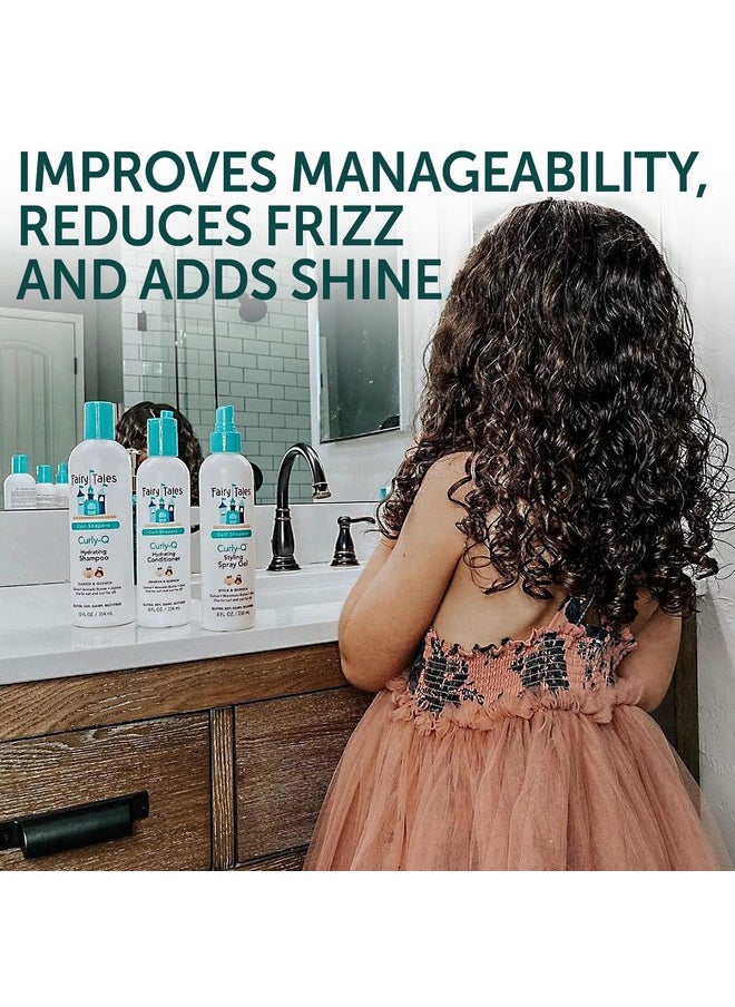 Fairy Tales Curly Q Kids Conditioner - Hydrating for Curly and Multi-Cultural Hair Types, Paraben-Free, Sulfate-Free, Gluten-Free, Nut-Free - 32 oz