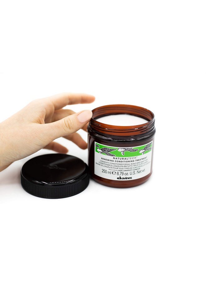 Davines Naturaltech RENEWING Conditioner, Gentle Nourishing And Moisturizing Action To Promote The Wellbeing Of The Scalp, 8.79 fl. oz.