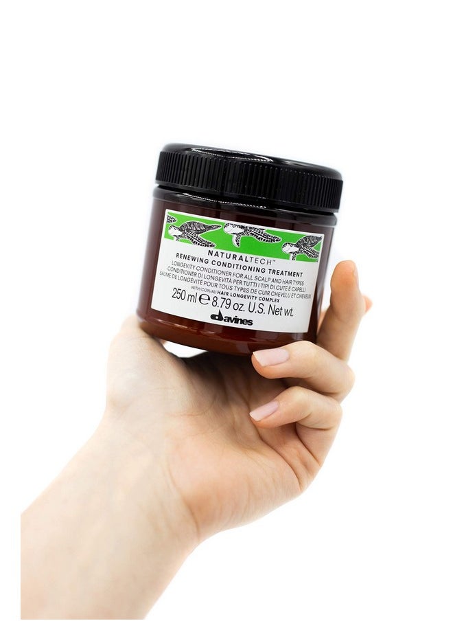 Davines Naturaltech RENEWING Conditioner, Gentle Nourishing And Moisturizing Action To Promote The Wellbeing Of The Scalp, 8.79 fl. oz.