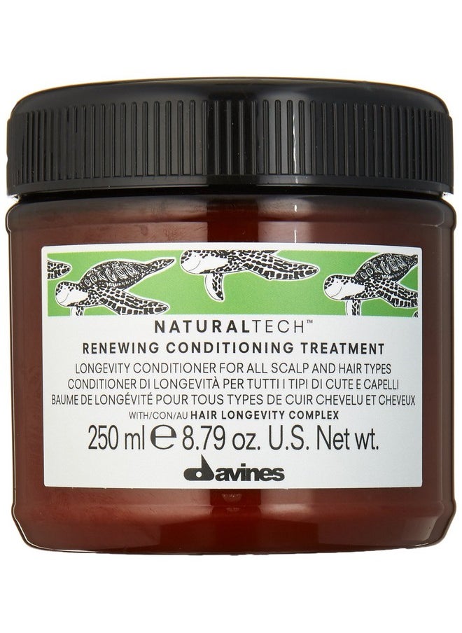 Davines Naturaltech RENEWING Conditioner, Gentle Nourishing And Moisturizing Action To Promote The Wellbeing Of The Scalp, 8.79 fl. oz.