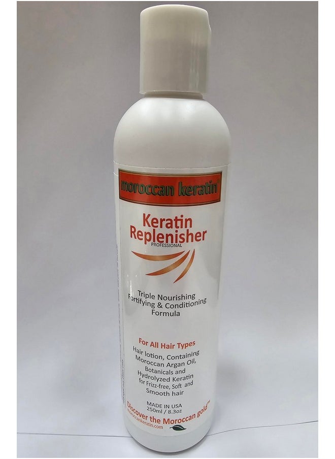 MOROCCAN KERATIN Keratin Replenisher Hair Infusion Leave-in Conditioner Treatment Great Value 250ml (8oz) Fast Application Instant Results