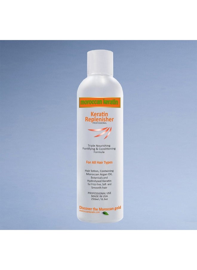 MOROCCAN KERATIN Keratin Replenisher Hair Infusion Leave-in Conditioner Treatment Great Value 250ml (8oz) Fast Application Instant Results