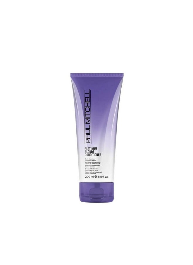 Paul Mitchell Platinum Blonde Purple Conditioner, Cools Brassiness + Eliminates Warmth, For Color-Treated Hair + Naturally Light Hair Colors, 6.8 fl. oz.
