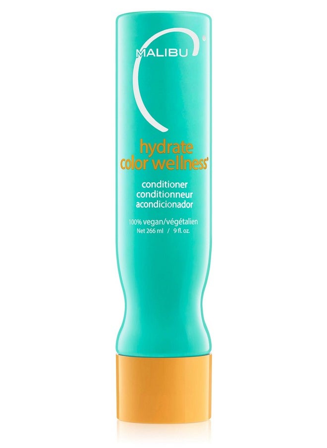 Malibu C Hydrate Color Wellness Conditioner (9 oz) - Moisturizing, Color Safe Conditioner for Vibrant Hair - Formulated to Preserve + Protect Hair Color