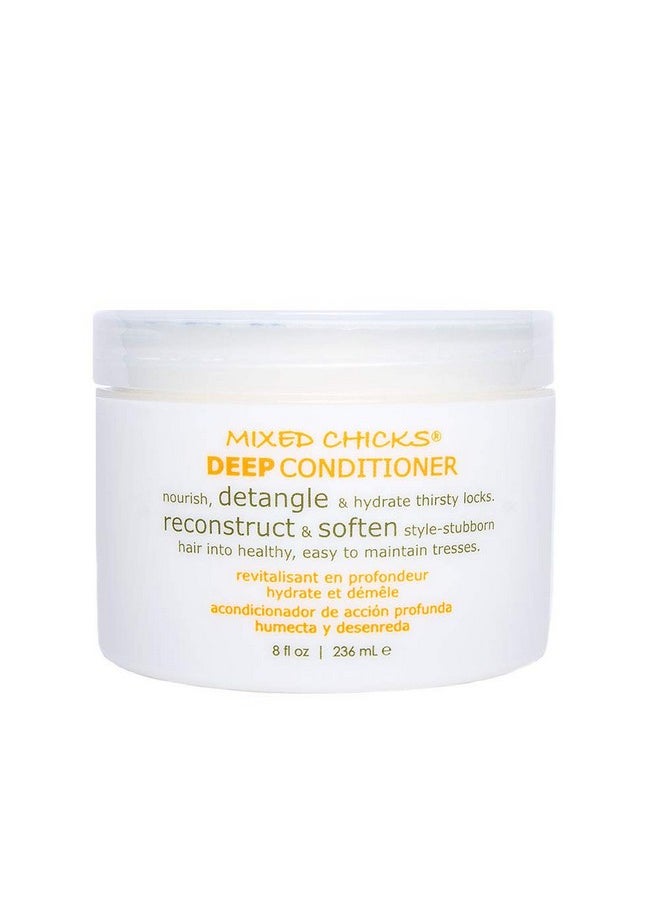Mixed Chicks Detangling Deep Conditioner - Softens, Moisturizes & Detangles Straight or Curly Hair, 8 fl.oz