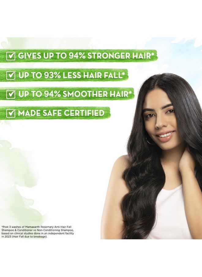 Mamaearth Rosemary Anti Hair Fall Conditioner With Rosemary & Methi Dana For Hair Loss & Breakage - 250 Ml | Up To 94% Stronger Hair Up To 93% Less Hair Fall For Men & Women, 1 Count