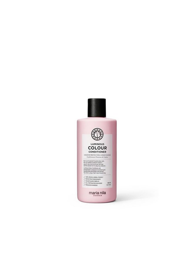 Maria Nila Luminous Colour, Conditioner 10.1 Fl Oz, Reduces Colour Loss from Washing, Pomegranate Counteracts Dehydration, 100% Vegan & Sulfate/Paraben free