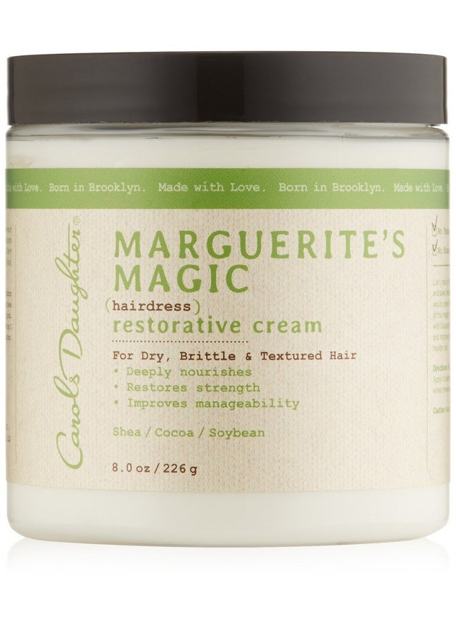 Carol's Daughter Marguerite's Magic Restorative Conditioning Cream for Thick Curly Natural Hair- Hair Moisturizer for Dry, Damaged Hair - Made with Shea and Cocoa Butter, 8 oz