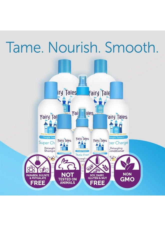 Fairy Tales Tangle Tamer Super Charge - Detangling Conditioner for Kids - Paraben Free, Sulfate Free, Gluten Free, Nut Free- 32 oz