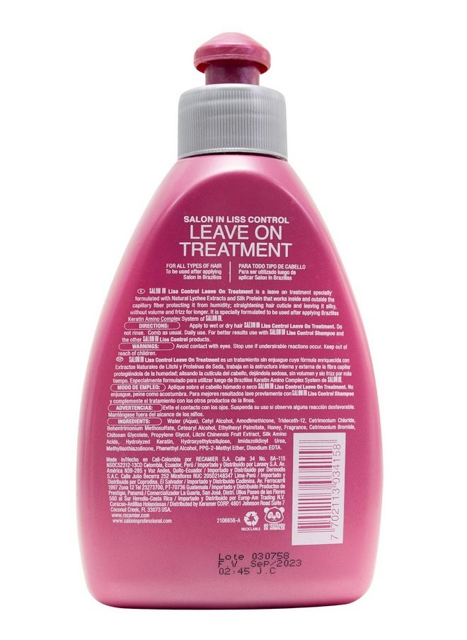 RECAMIER 34158 Professional Salon In Leave In Detangler Hair Smoothing Treatment | Combing Cream | Split End Mender | Tratamientos para el Cabello Seco y Maltratado Crema de Peinar 10.1 OZ