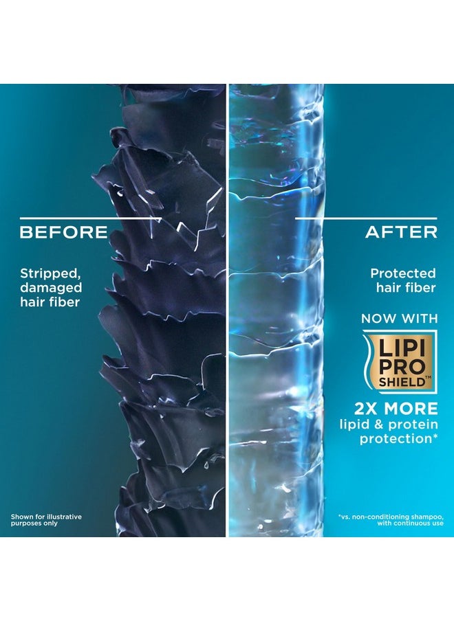 OGX Renewing + Argan Oil of Morocco Conditioner, 13 fl. oz - Repairs Dry, Damaged Hair, Paraben-Free, Sulfate-Free Surfactants, LipiPro Shield Technology, Citrus-Fresh Scent