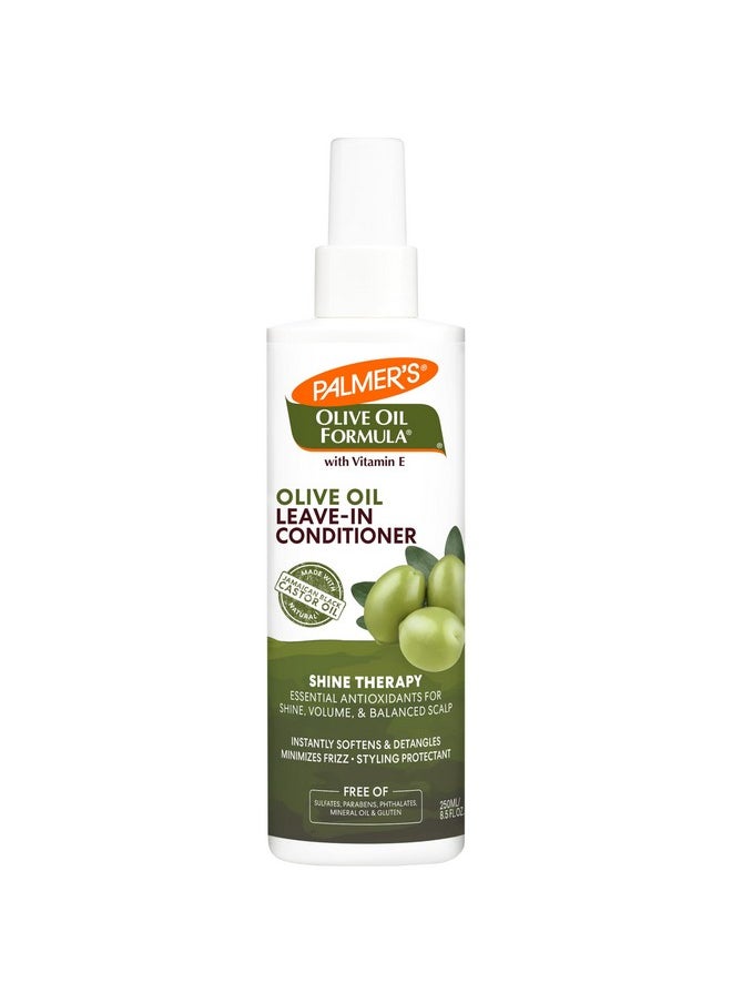 Palmer's Olive Oil Formula Leave In Conditioner Spray, Shine Therapy, Instantly Detangle, Soften and Smooth Textured and Curly Hair, 8.5 Ounces
