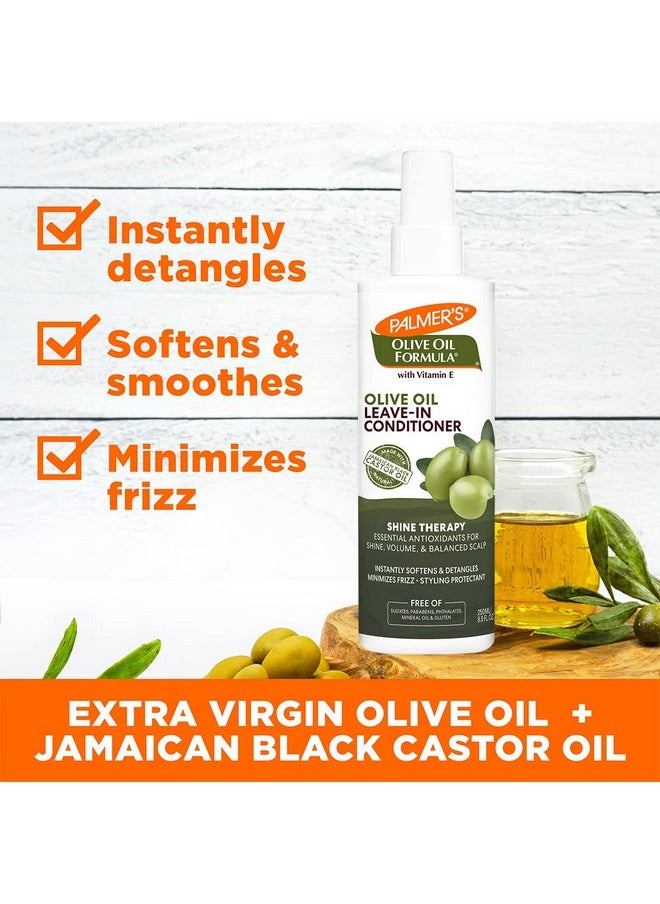 Palmer's Olive Oil Formula Leave In Conditioner Spray, Shine Therapy, Instantly Detangle, Soften and Smooth Textured and Curly Hair, 8.5 Ounces
