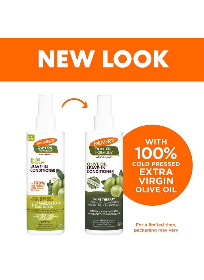 Palmer's Olive Oil Formula Leave In Conditioner Spray, Shine Therapy, Instantly Detangle, Soften and Smooth Textured and Curly Hair, 8.5 Ounces