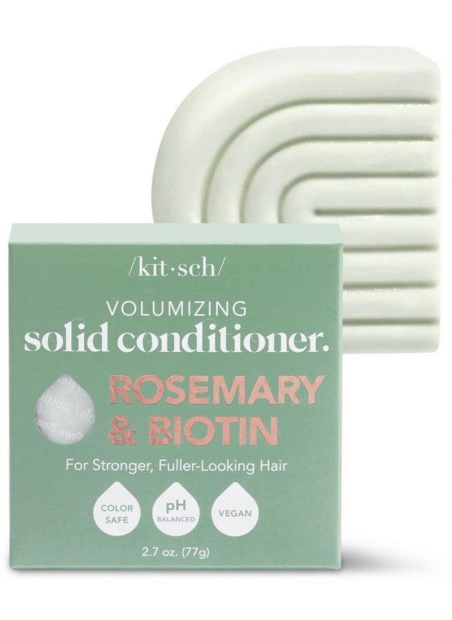 Kitsch Rosemary & Biotin Natural Hair Conditioner Bar, Organic, Vegan, Volumizing, Hydrating & Cleansing Conditioner for Curly or Straight Hair, Plastic, Paraben & Sulfate Free, Eco Friendly, 2.7 oz