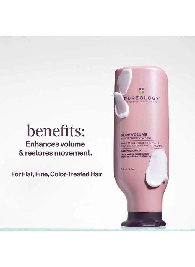 Pureology Pure Volume Conditioner | For Flat, Fine, Color Treated or Natural Hair | Adds Volume & Body | Lightweight Conditioner | Sulfate Free Conditioner| Vegan