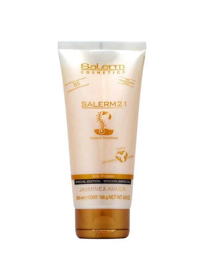 Salerm Cosmetics 21 B5 Silk Protein Leave-in Conditioner Jasmine & Amber, 6.9 Ounce