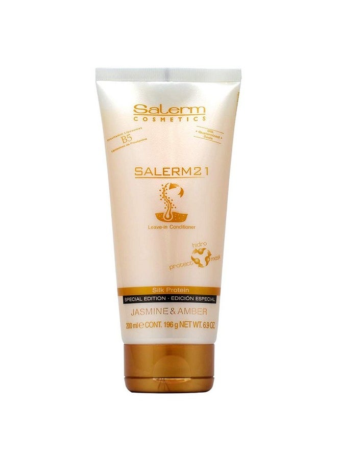 Salerm Cosmetics 21 B5 Silk Protein Leave-in Conditioner Jasmine & Amber, 6.9 Ounce