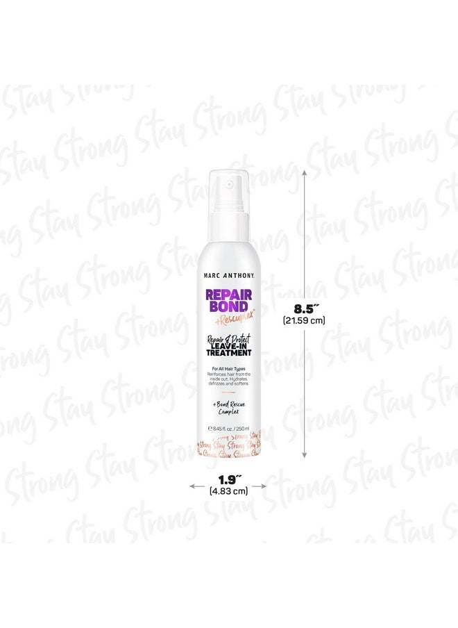 Marc Anthony Repairing Leave-In Conditioner, 8.45 fl oz - Repairs, Strengthens & Maintains Bonds within Hair - Eliminates Frizz, Flyaways & Reduce Breakage - Dry & Damaged Hair