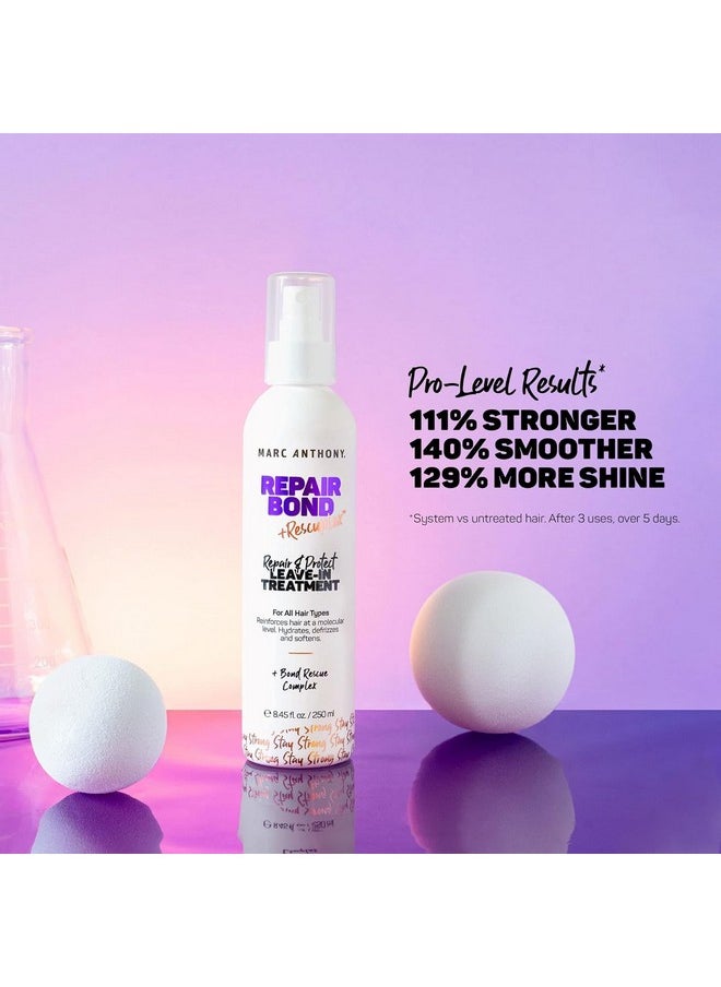 Marc Anthony Repairing Leave-In Conditioner, 8.45 fl oz - Repairs, Strengthens & Maintains Bonds within Hair - Eliminates Frizz, Flyaways & Reduce Breakage - Dry & Damaged Hair
