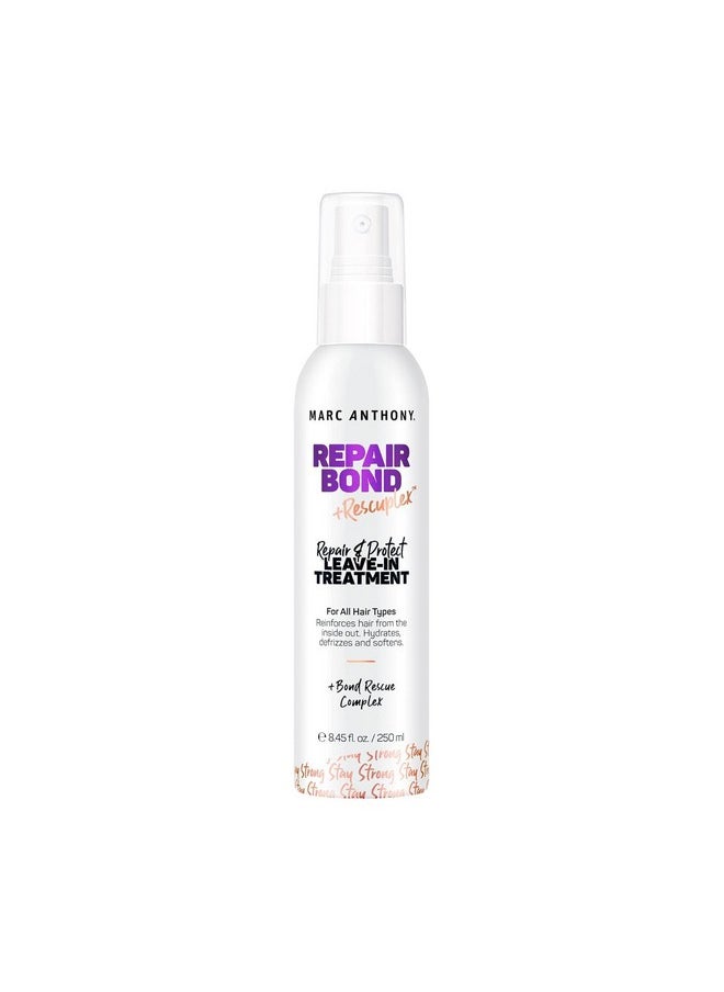 Marc Anthony Repairing Leave-In Conditioner, 8.45 fl oz - Repairs, Strengthens & Maintains Bonds within Hair - Eliminates Frizz, Flyaways & Reduce Breakage - Dry & Damaged Hair