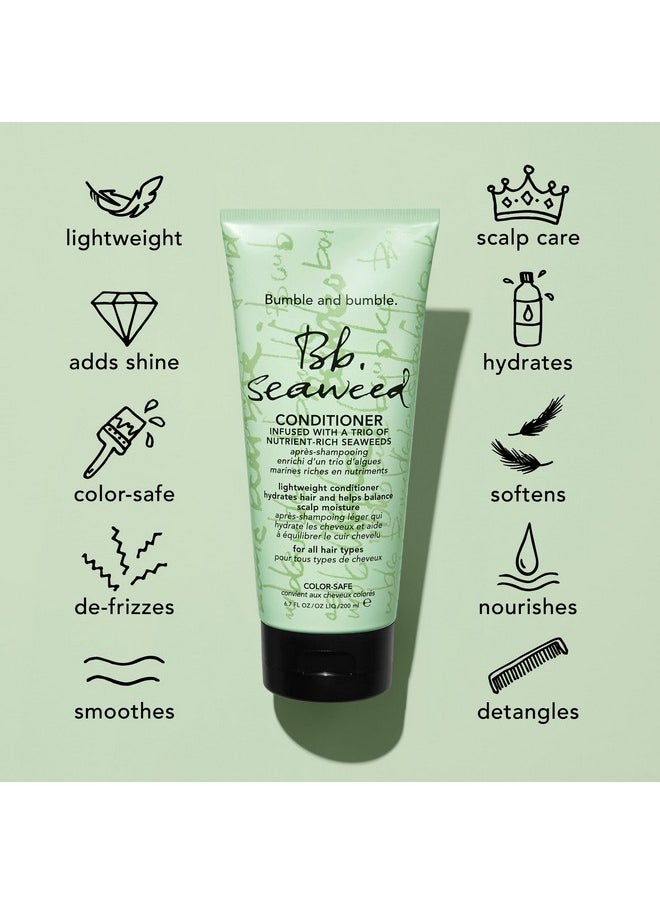 Bumble and bumble Seaweed Hydrating Conditioner | For Fine-to-Medium Hair or Daily Washer | Anti Frizz, Color Safe + Detangler | Standard Size, 6.7 fl. oz.