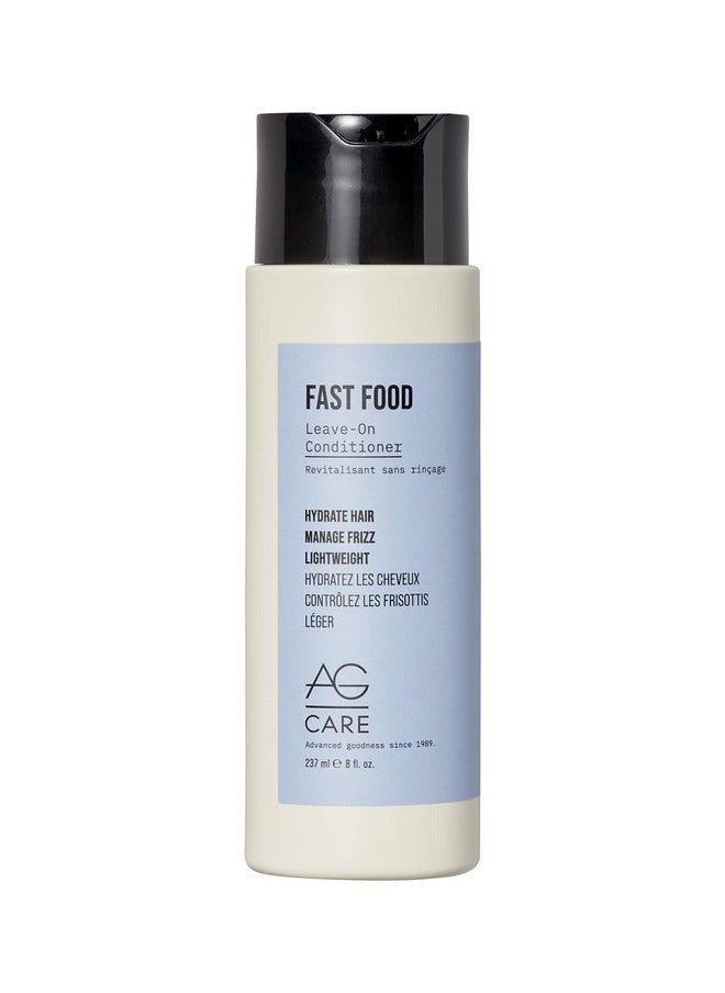 AG Care Fast Food Leave On Conditioner, 8 Fl Oz, White