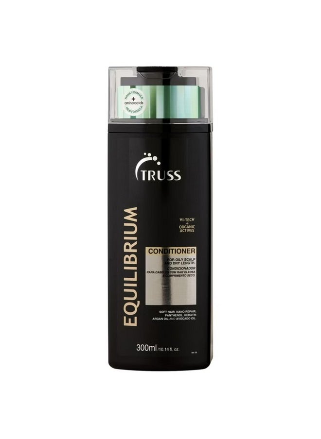 TRUSS Equilibrium Hair Conditioner - Powerful Hair Repair in a Hydrating Conditioner for Damaged Hair - Reduce Excess Oil While Strengthening + Detangling Strands - (300 ml)