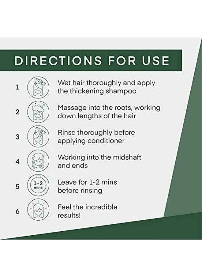 Cel Microstem Natural Hair Thickening Shampoo & Conditioner Set (2 x 8 fl oz) - Stem Cell Extract Anti Thinning Hair Loss Shampoo - Biotin Shampoo - Sulfate & Paraben Free - Suitable for Men & Women