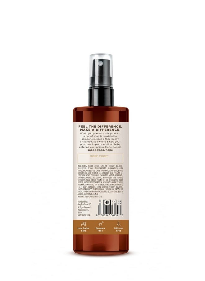 Soapbox Leave-In Conditioner, Mane Tamer, Leave in Conditioner Spray to Tame Frizz, Smooth Fly Aways, Hydrate, Add Shine & Detangle Dry, Damaged Hair, Paraben Free, Vegan, 8oz