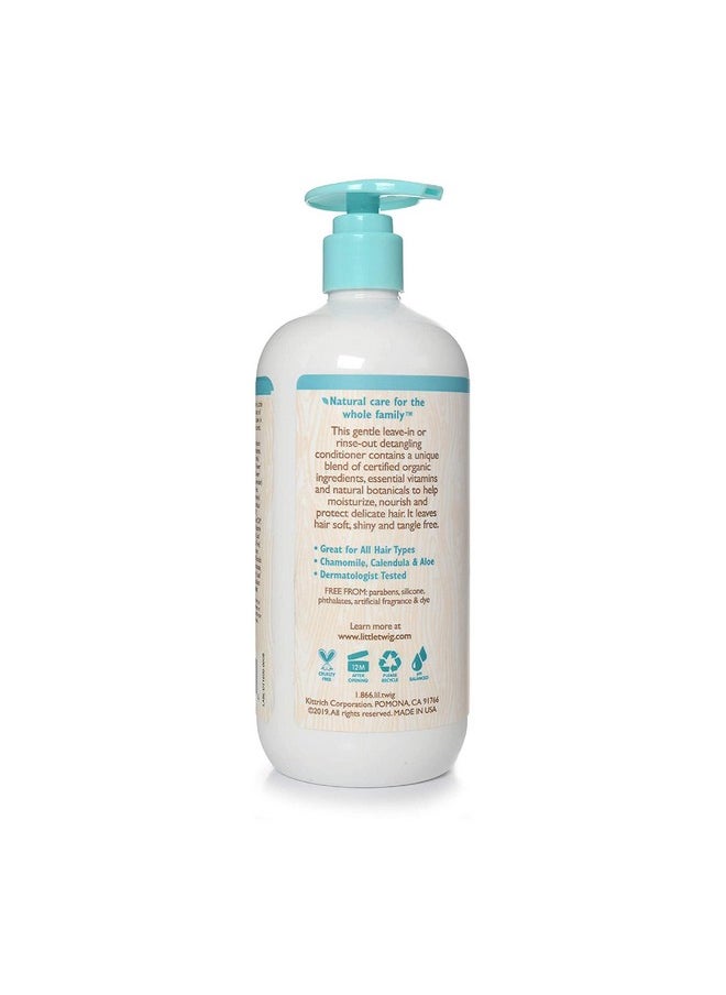 Little Twig Hair Conditioner, Natural Conditioner with Plant Derived Formula, Contains Essential Oils and Extracts, Suitable for Whole Family, Fragrance-Free, 17 fl oz.